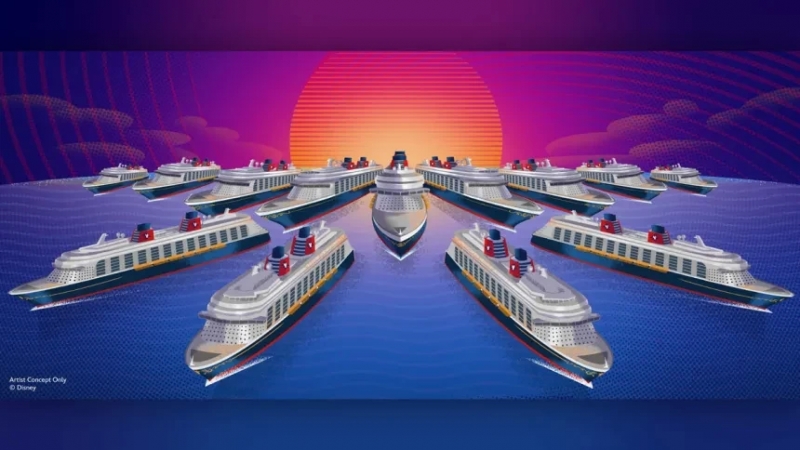 Disney Cruise Line anuncia linha do tempo para chegar a 13 navios até 2030