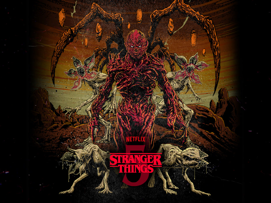 Stranger Things 5 no Halloween Horror Nights 2026 da Universal Orlando, com Vecna e criaturas do Mundo Invertido