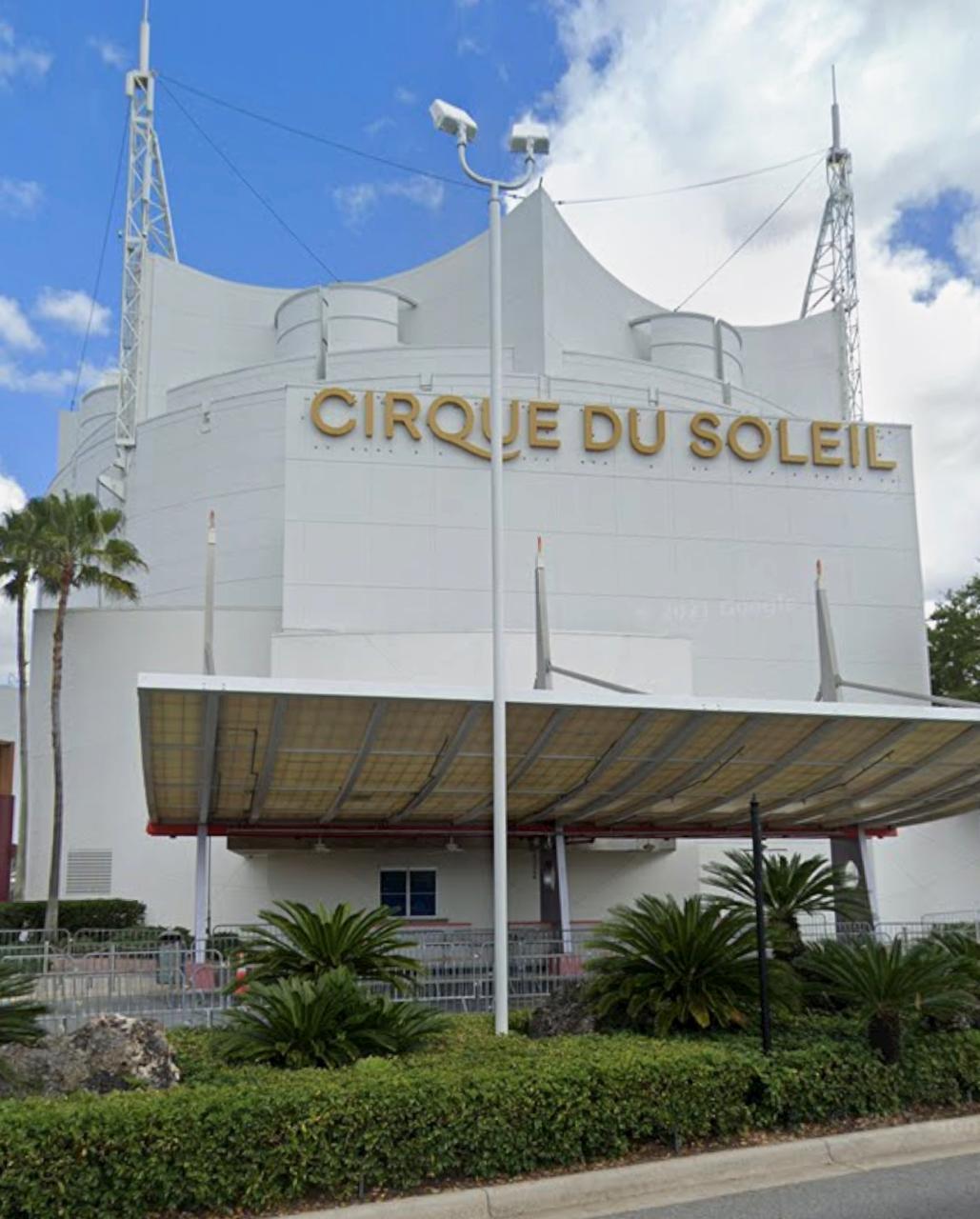 Teatro do Cirque du Soleil em Disney Springs, Orlando, local onde acontece o espetáculo Drawn to Life, produção exclusiva criada em parceria com a Disney
